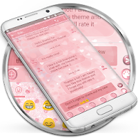 SMS Messages Glitter Heart Theme