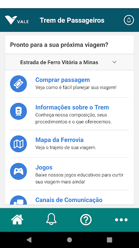 Android application Trem de Passageiros screenshort