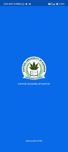 Central University of Kashmir Screen 2