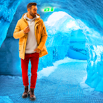 Cover Image of Download Glacier caves pic frame editor  APK