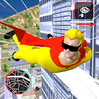 Flying superhero vegas vice town crime city 1.0