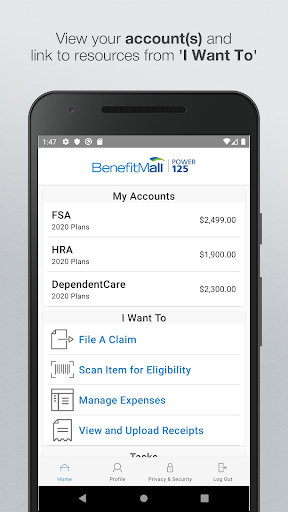 Android application BenefitMall Power 125 screenshort