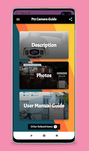 Android application ptz camera guide screenshort