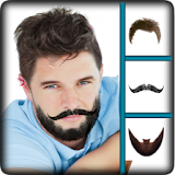 Man Hair Mustache Beard Style icon