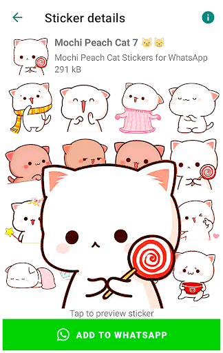 Mochi Peach Cat Stickers