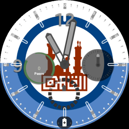 Android application Al Qahira Flag Watchface screenshort