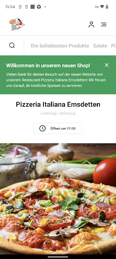 Android application Pizzeria Italiana Emsdetten screenshort