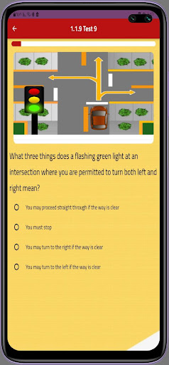 UAE Driving Theory Exam : RTA Screen 2