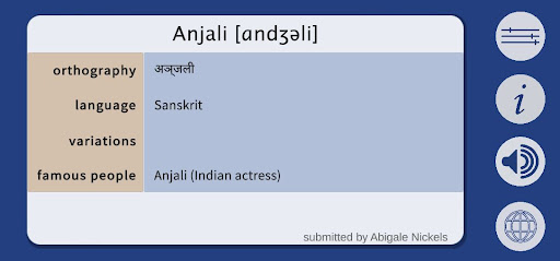 Diverse Names Generator Screen 2