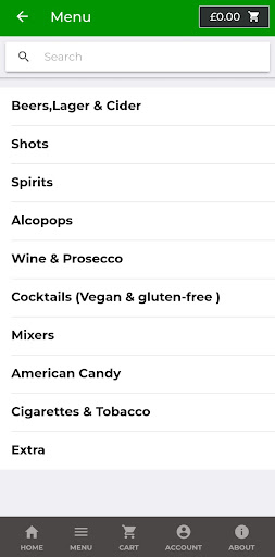 Bolton Alcohol Deliveries Screen 2