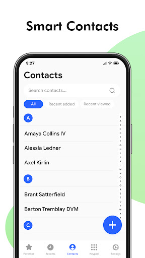 Android application Contacts screenshort