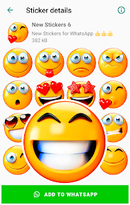 Captura de Pantalla 1 Pegatinas emojis para WhatsApp android