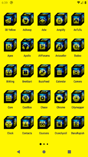 3D Yellow Icon Pack Screen 2