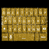 Gold Glitter Keyboard Skin icon
