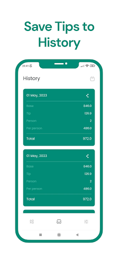 TipCalc — Tip Calculator Screen 3