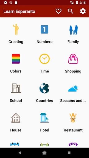 Android application Learn Esperanto Offline For Go screenshort