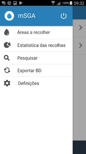 Android application mSGA - Solução Móvel de Leitur screenshort