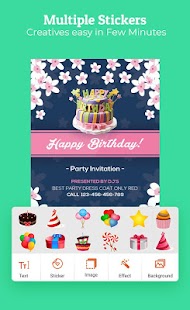 Birthday Invitation Maker : Invitation Card Maker Screenshot
