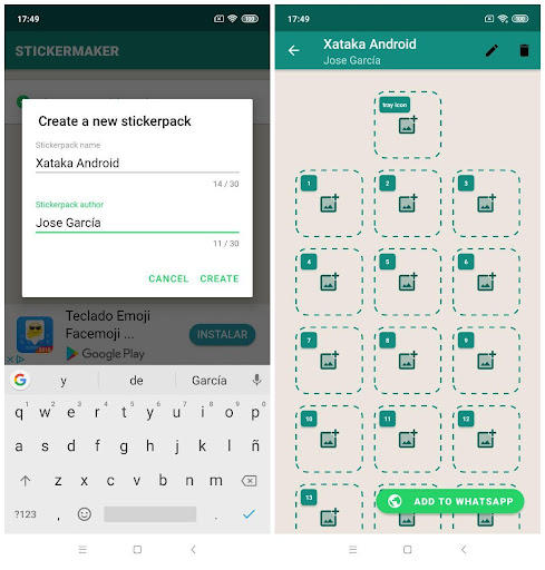 como crear stickers whataps