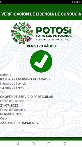 Valida Tu Licencia SLP