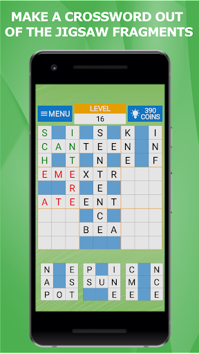 CrossJigsaw fill a crossword