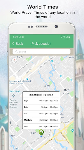 Screenshot of Islamic Prayer Times & Tracker