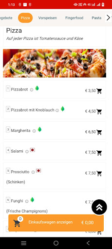 Pizza Milano Übersee Screen 3