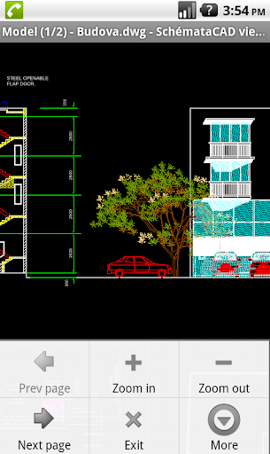 Android application SchemataCAD viewer DWG/DXF screenshort