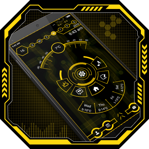 Hi-tech unique launcher 2 logo