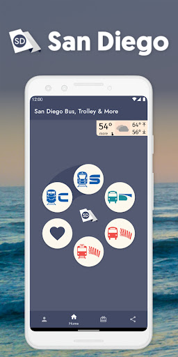 Android application San Diego Bus Trolley Coaster screenshort