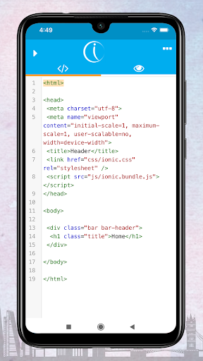 Ionic Code Play Screen 3