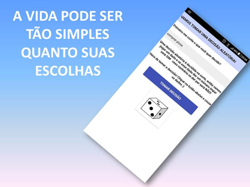 Android application Tomador de decisão screenshort