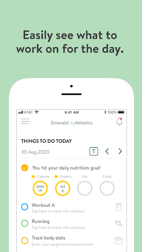 Emerald City Athletics Online Screen 2