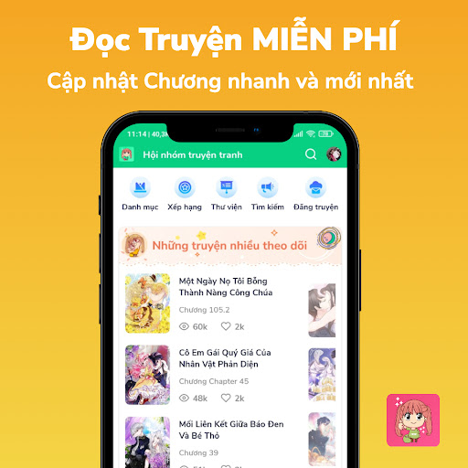 Android application Moon Truyen Lite screenshort