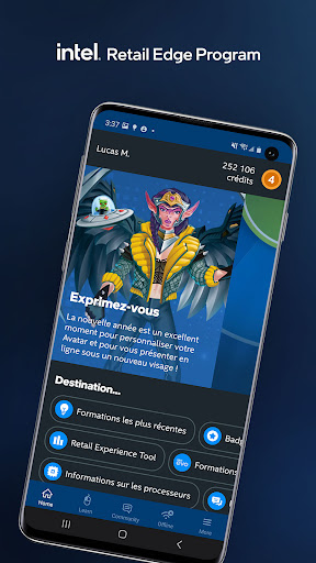 Aperçu de l'application