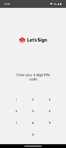 Android application Let's Sign screenshort