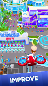 Captura 2 Diamond City: Idle Tycoon android