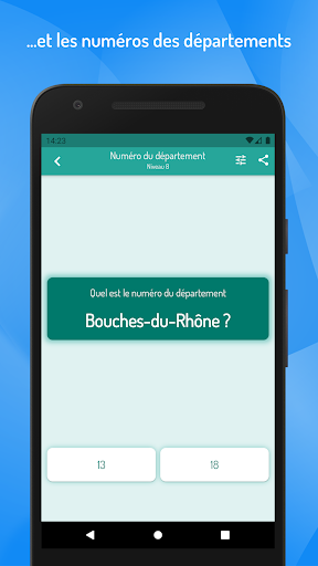 Screenshot of Quiz - French Departments
