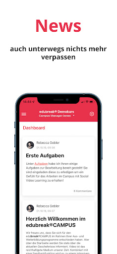 Android application edubreak® screenshort
