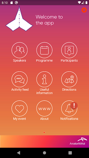 Android application ArcelorMittal Conferences screenshort