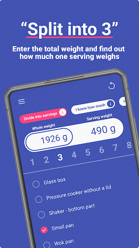 Android application Meal Divider: Servings Helper screenshort