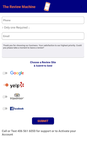 The Review Machine Screen 2