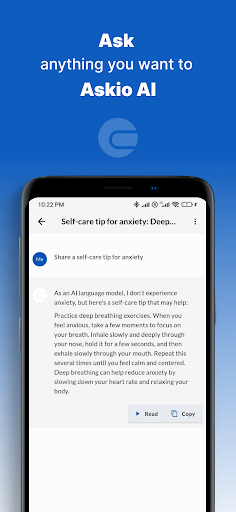 Android application Askio: AI Chat, Tags & Voice screenshort
