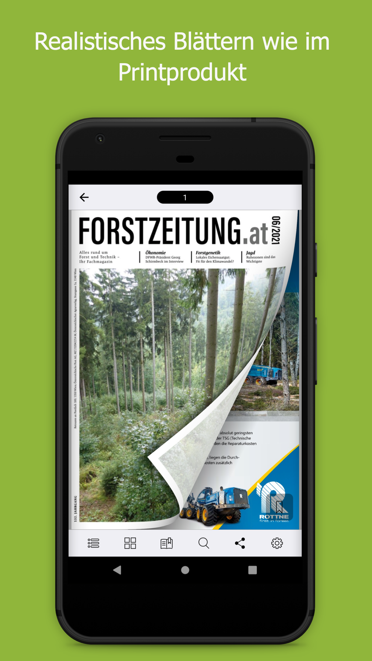 Android application Forstzeitung screenshort