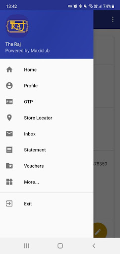 Android application The Raj Rewards screenshort