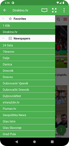 Android application Hrvatske novine - Sve novosti screenshort