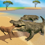Crocodile Attack Sim: Wild Animal Family Games icon