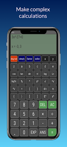 Android application Equation Calculator PRO screenshort
