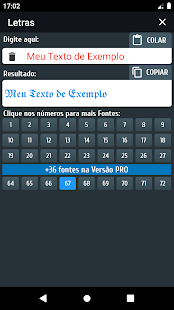 Visualização do aplicativo