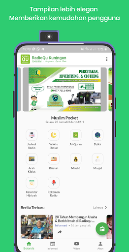 Android application RadioQu Kuningan Muslim Pocket screenshort